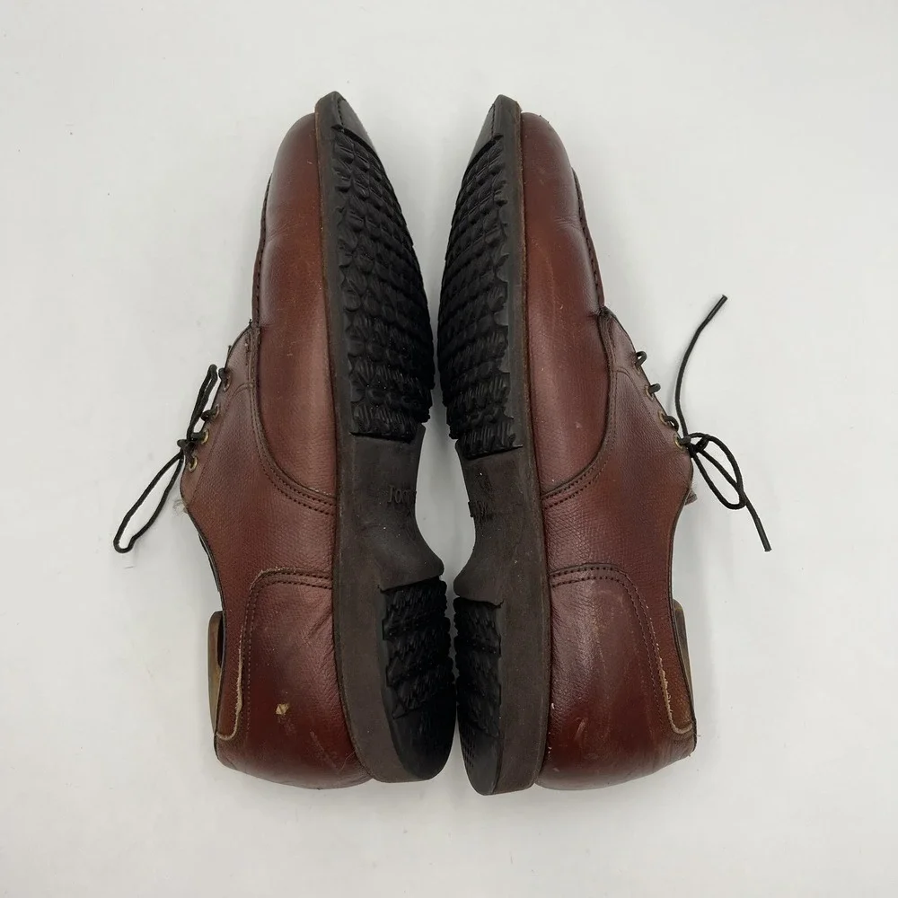 Footjoy Classics Dry Premiere Golf Brown Leather Shoes Size 10D 26803R Spikeless